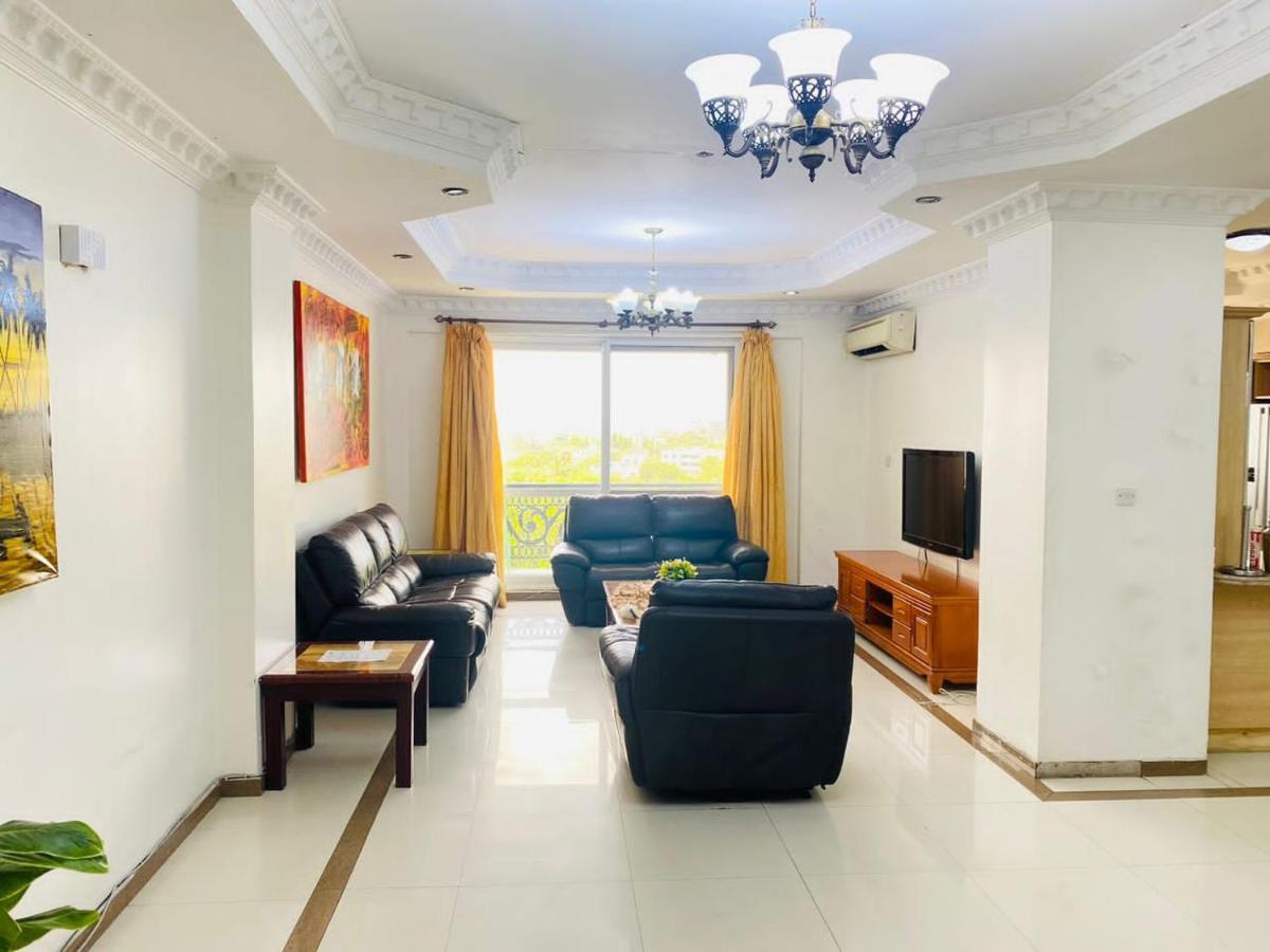 Masaki-Sea View 2-Bedroom Apt With Free Wi-Fi Dár Al-Szalám Kültér fotó